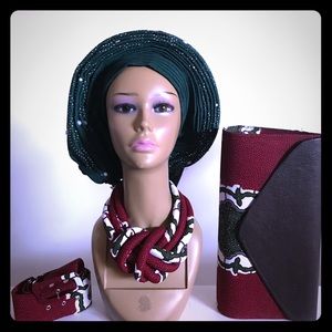 African Ankara (100% cotton) Clutch Set